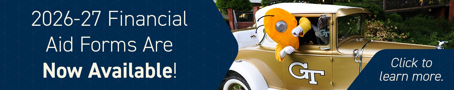 Banner linking to learn more about financial aid forms.